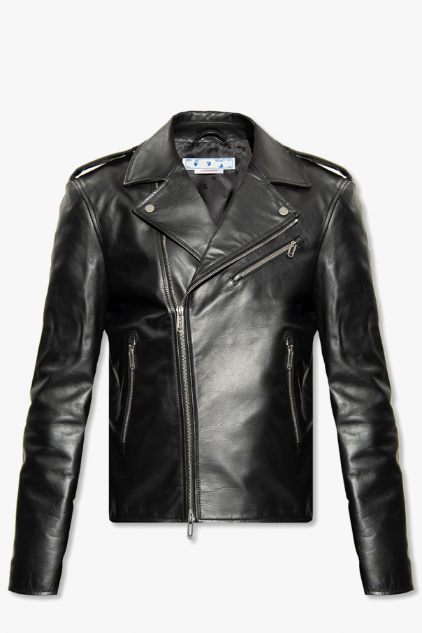 Hackett Moto leather jacket Black | Dressinn